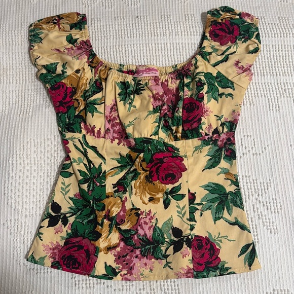Pinup Girl Clothing Peasant Top - Picture 1 of 3